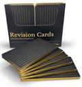 Black & Gold Revision Cards 3x5" - 150 Pcs