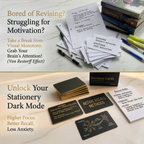 Black & Gold Revision Cards 3x5" - 150 Pcs