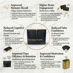 Black & Gold Revision Cards 3x5" - 150 Pcs