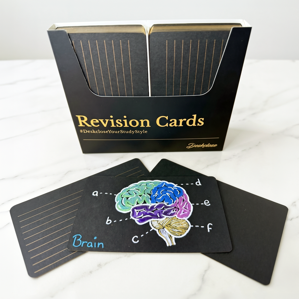 Black & Gold Revision Cards 3x5" - 150 Pcs