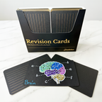 Black & Gold Revision Cards 3x5" - 150 Pcs