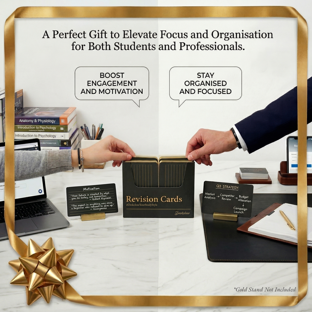 Black & Gold Revision Cards 3x5" - 150 Pcs
